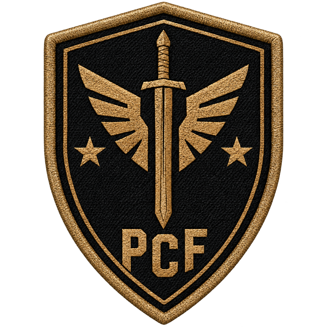 PCF winged sword insignia